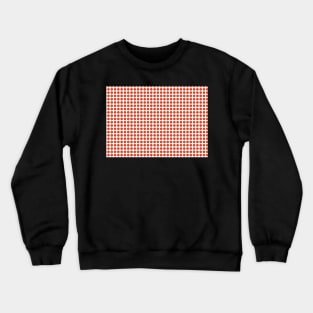 Polka Dot Design Retro Palette - Brick Orange Crewneck Sweatshirt